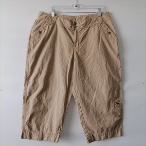 VF Jeanswear Women's Beige Capris Size 16WM